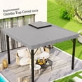 thumbnail image 2 of Outsunny Toit de Rechange pour Pavillon à Double Toit 10'x10 Pieds, Gris, 2 of 10