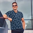 thumbnail image 4 of Lsque Question Marks Pattern Golf Shirts for Men Dry Fit Print Moisture Wicking Performance Short Sleeve Polo Shirt-XX-Large, 4 of 6