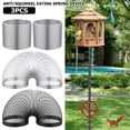 thumbnail image 1 of 18 inch Wrap Around Squirrel Baffle Proof Baffles Durable Plastic Bird Feeder Guard with Hook black hook style(PVC), 1 of 9