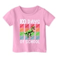 thumbnail image 1 of LUOGENLI T-Shirt pour Filles Garçon et Fille Mode Décontractée Imprimé Col Rond Ample Manche Courte T-Shirt Haut Boho Maxi Hauts 8-9 Ans, 1 of 4
