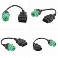 thumbnail image 3 of 9 Pin Male Head to 16 Pin OBD2 Truck Diagnostic Scanner Cable Adapter for Cummins Diesel Engine, 3 of 12