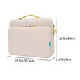thumbnail image 3 of 15.6-inch Laptop Bag, Portable Computer Case, Shockproof & Scratch-Resistant, Waterproof Fabric, 360°Corner Protection, Multiple Compartments, Trolley Fixed Strap, Lightweight, Work & Leisure Use, 3 of 6