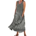 thumbnail image 1 of TJAZFJPA Robe en Jean Mode Femme Col Rond Décontractée Imprimé Pissenlit 3D Sans Poignets Poche Longue Robe Débardeur Robe Décontractée Robe à Capuchon Femme Robe de Plage Grande Taille, 1 of 6
