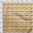 thumbnail image 3 of oneOone Polyester Spandex Mustard Yellow Fabric Asian Wave Sewing Craft Projects Fabric Prints By Yard 56 Inch Wide, 3 of 4