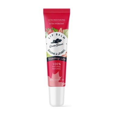 Baume à lèvres ultra-hydratant Green Beaver - Fraise-Lime