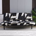 thumbnail image 1 of 2024 Futon Slipcover Armless Sofa Covers Stretch Sofa Bed Slipcover Protector Elastic (Light Gray Animal), 1 of 8