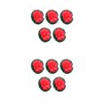 thumbnail image 1 of Wweixi 5pcs/set Artificial Lotus Realistic Appearance Easy To Clean Long-lasting bright red 2Set, 1 of 6