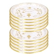thumbnail image 3 of Ccdes 10pcs Paper Plate Round Cut Proof Microwave Safe Disposable Food Trays For Party Picnic,Round Paper Plate,Paper Plate, 3 of 8