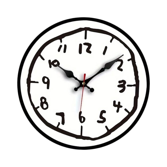 GROWTH TANK Wall Clock Elegant 12inch Unique Modern Mute for Kitchen Nursery Dining Room 10021