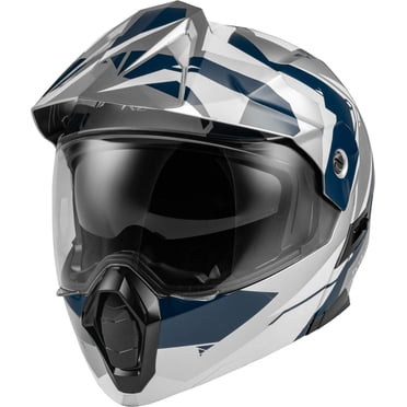 FLY Racing Adult Odyssey Summit Helmet (Navy/Grey/White, X-Large) ECE/DOT FMVSS 218 Approved