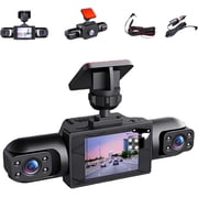 Full View Car Dashcam System, Wireless Full View Car Dashcam System, 1080p Car Dash Camera, 360° Panoramic Coverage WiFi App Control, Night Vision Clarity (4-Lens kit)