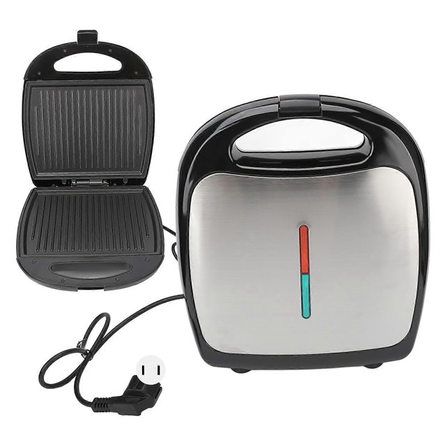 1000W Sandwich Maker Non Stick Plate Double Sided Flip Electric Panini Press Grill for Breakfast Picnic