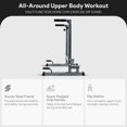 thumbnail image 3 of BalanceFrom Steel Frame Dip Station with Adjustable Height, 500 lb Weight Capacity, Gray, 3 of 10