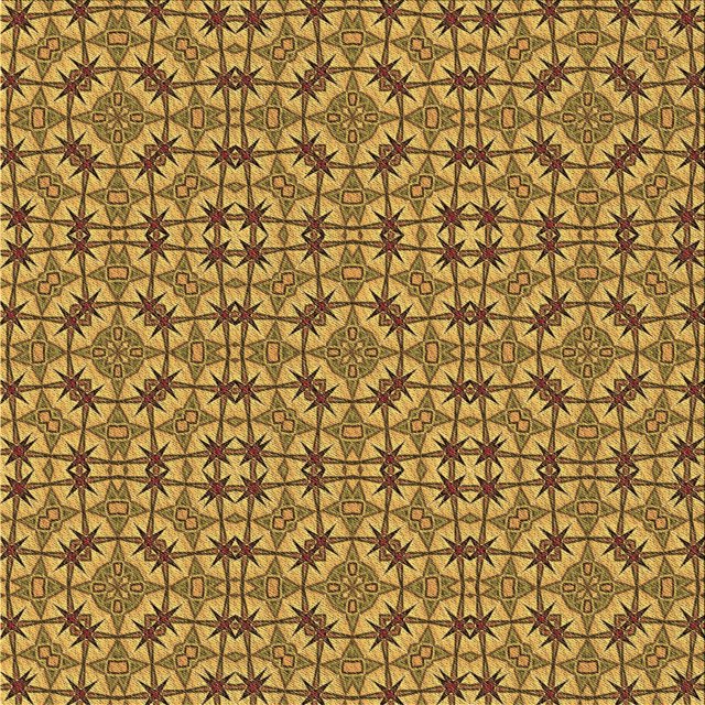 Ahgly Company Tapis d'Intérieur Lavable à la Machine, Carré, Transitionnel, Brun Selle, Tapis de Zone, 7 Pieds Carré