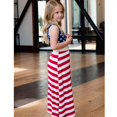thumbnail image 4 of Robe Décontractée Longue Maxi de Plage à Rayures pour Mère et Fille, Adulte2TG, 4 of 5