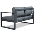 thumbnail image 4 of Real Flame Baltic Aluminum Patio Loveseat in Gray, 4 of 6