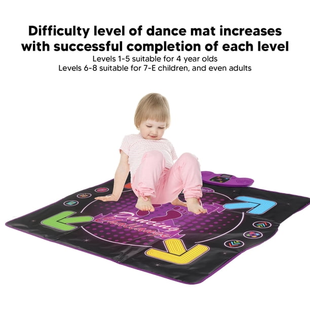 Tapis De Danse Lumineux De Noël Pour Enfants 4-10 Ans – 5 Modes, Bluetooth, Rechargeable – Cadeau Anniversaire