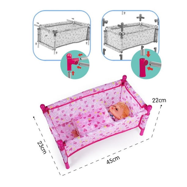 Jouet De Lit De Poupée, Lit De Poupée De Simulation De Bébé Mini Li De Poupee Berceaux Meubles Accessoires De Maison De Poup Amz Jouet De Lit De Poupée, Lit De Poupée De Simulation De Bébé Mini Li De Poupee Berceaux Meubles Accessoires De Maison De Poup Amz