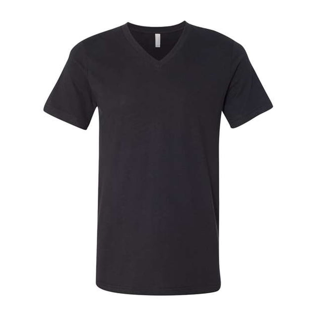 BELLA+CANVAS T-Shirt Jersey à Col en V pour Homme, TP, Noir Vintage