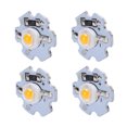 thumbnail image 1 of Light Source Chip, LED Lamp Bead High Power 0.5W 5V 25Pcs Easy To Install With Aluminum Plate For DIY Lighting Fixtures For Flashlights Yellow Light: 588-590NM, 1 of 8
