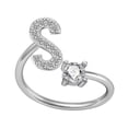 thumbnail image 1 of PVCS Exquisite Fashion 26 English Alphabet Style Ring Letter Fashion Copper Ring, 1 of 1