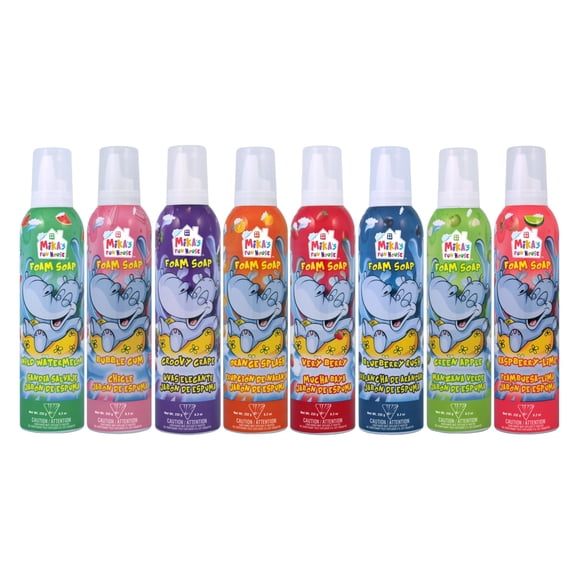 Mikas Fun House Foam Soap Body Wash for Kids Baby Wash Soap Assorted Pack 8.2 oz