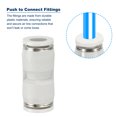 thumbnail image 4 of Unique Bargains Push to Connect Fittings, 12 Pack Fittings Straight Tubes, White, 3/8 Inch Od, 4 of 5