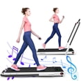 thumbnail image 1 of Gymax 2.25HP Under Desk Electric Pad Treadmill Running Machine w/ APP White, 1 of 10