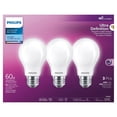 thumbnail image 3 of Philips LED Ultra Definition 60W A19 Daylight Glass Frosted 3-Pack, 3 of 6
