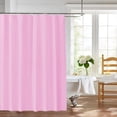 thumbnail image 1 of Doublure de Rideau de Douche - Plastique Souple et Résistant, Barrière de Salle de Bain Hydrofuge, Design Classique Uni, Facile, Rose, JKODE, 1 of 8