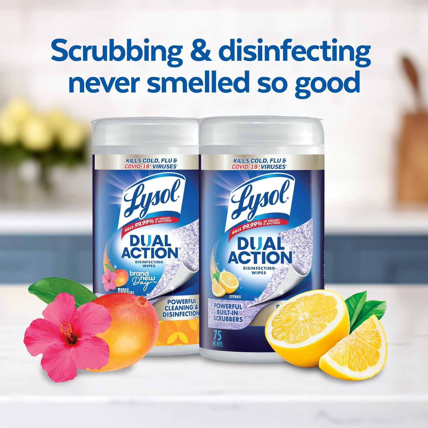 Lysol® Disinfecting Wipes - Dual Action, 35 Count