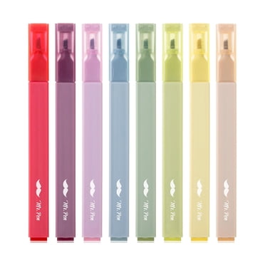 Mr. Pen- Aesthetic Highlighters, 8 Pcs, Chisel Tip, Muted Pastel Color, No Bleed Bible Highlighter Pastel, Assorted Colors, School Supplies