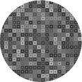 thumbnail image 1 of Ahgly Company Tapis de Zone Rond d'Intérieur Lavable à la Machine, Style Transitionnel, Gris Canon, 6 Pieds Rond, 1 of 7