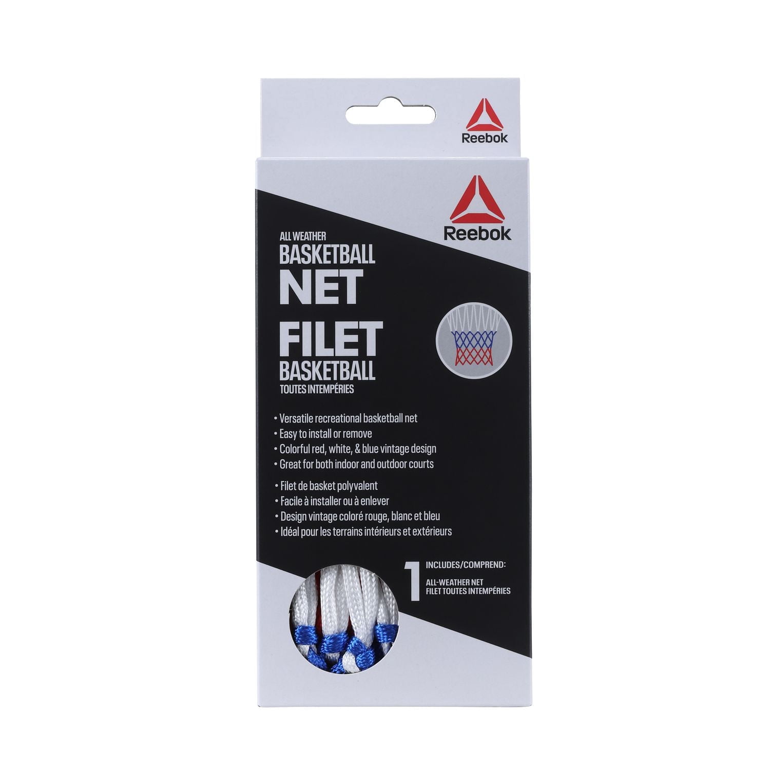 Filet de remplacement pour basket-ball Reebok robuste