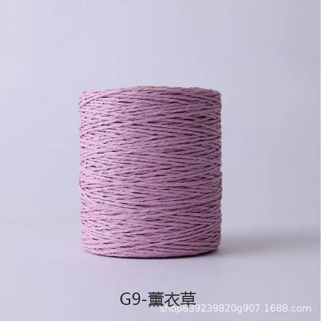 280 Meter Colorful Threads Natural Raffia Straw Yarn for Bag Handbag Cushion Basket Hat Knitting Material Crochet Yarn Handcraft