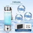 thumbnail image 3 of FHBVT Portable Hydrogen Water Generator Rechargeable Glass Bottle Hydrogen Water Technology USB Powered for Health Benefits Enhances Immunity Boosts Energy High Hydrogen Concentration Up 1500 ppb, 3 of 9
