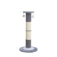 thumbnail image 1 of Home4Cat 31.1"Heavy Duty Sisal Rope Covered Cat Scratching Post with Two Interactive Toys,Gray/Beige, 1 of 9