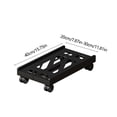 thumbnail image 3 of Adjustable Computer Tower Stand 1PC,16.93x11.02x2.76in,Mobile Desktop Rack with Locking Casters & Ventilated Base for Office Workstation Organization(Black), 3 of 8