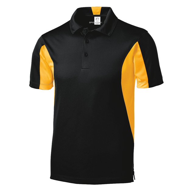 Gravity Threads Polo Athlétique Micropique Sport - Noir/or - Moyen
