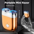 thumbnail image 5 of Nouveau Modèle Mini Rasoir Électrique à Double Tête, Rasoir à Double Tête, Nouvelle Mise à Niveau 2025 Rasoir de Poche USB Mini Rasoirs pour Hommes, Rasoir à Double Tête Lavable, Électrique Rechargeable Étanche (Argent), 5 of 5