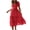 Red, variant on RKSTN Dresses for Women 2023 Floral Summer Short Dress Square Neck Short Sleeve Tiered Ruffle Boho Swing Dresses