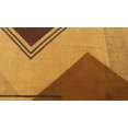 thumbnail image 4 of Casavani Hand Woven Rectangle Rug Boho Print Brown Natural Cotton Kilim 6x12 Feet, 4 of 5