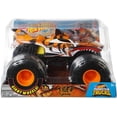 thumbnail image 4 of Hot Wheels Monster Trucks 1:24 Tiger Shark Vehicle, 4 of 4