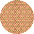 thumbnail image 1 of Ahgly Company Tapis de Zone Carré Lavable en Machine Jaune Orange, 3 Pieds Carré, 1 of 7