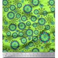 thumbnail image 1 of Soimoi Poly Georgette Fabric Floral & Damask Ethnic Printed Fabric 1 Yard 52 Inch Wide, 1 of 3