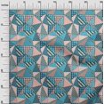 thumbnail image 3 of oneOone Tissu Velours Vert Sarcelle Patchwork à Carreaux Matériel de Robe Tissu Imprimé Tissu au Mètre 58 Pouces de Large, 3 of 5