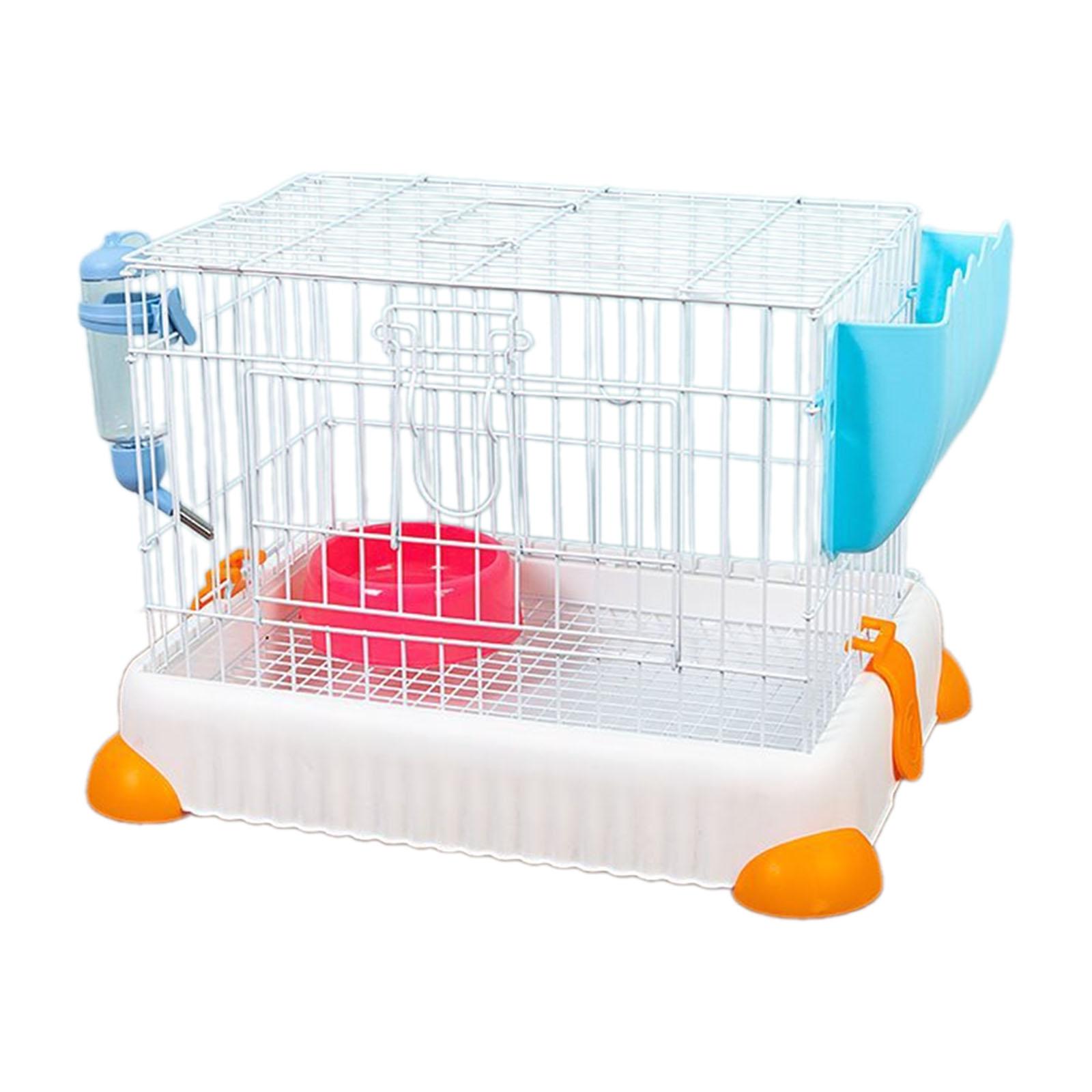 MERIGLARE Bunny Cage Habitat Cage Small Animals Cage for Chinchilla Hedgehogs Squirrel white
