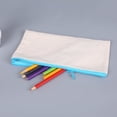 thumbnail image 3 of Blank Canvas Zipper Pouch For DIY CraftCanvas Makeup Bags With Colored Zipper In Canvas Cosmetic Bag Multi-Purpose Travel Bags Pen Pencil Case, 3 of 4
