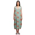 thumbnail image 1 of Moomaya Chemise de Nuit à Manches pour Femmes, Imprimée, en Coton, 1 of 5
