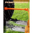 thumbnail image 3 of BeesClover PTO Shaft, 1-3/8" PTO Drive Shaft, 6 Spline End Round End Pto Driveline Shaft, Pto Shaft for Tractor, Finish Mower, Rotary Cutter, 39-55 Inch, 3 of 6